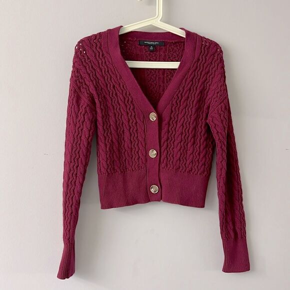 Marc New York Andrew Marc woman cotton knitted front buttons cardigan XS - Picture 1 of 8